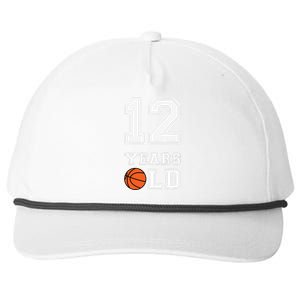 12 Years Old 12th Birthday Basketball Gift For Party Cute Snapback Five-Panel Rope Hat