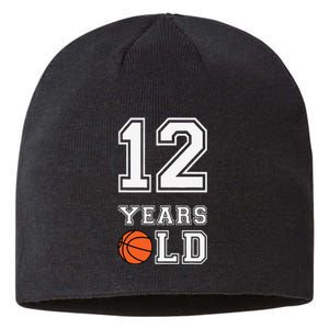 12 Years Old 12th Birthday Basketball Gift For Party Cute Sustainable Beanie