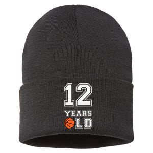 12 Years Old 12th Birthday Basketball Gift For Party Cute Sustainable Knit Beanie