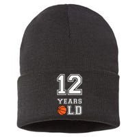 12 Years Old 12th Birthday Basketball Gift For Party Cute Sustainable Knit Beanie