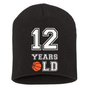 12 Years Old 12th Birthday Basketball Gift For Party Cute Short Acrylic Beanie