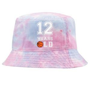 12 Years Old 12th Birthday Basketball Gift For Party Cute Tie-Dyed Bucket Hat