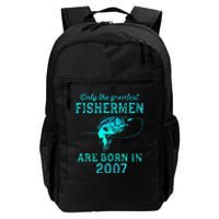 16 Years Old Fisherman Born In 2007 16th Birthday Daily Commute Backpack