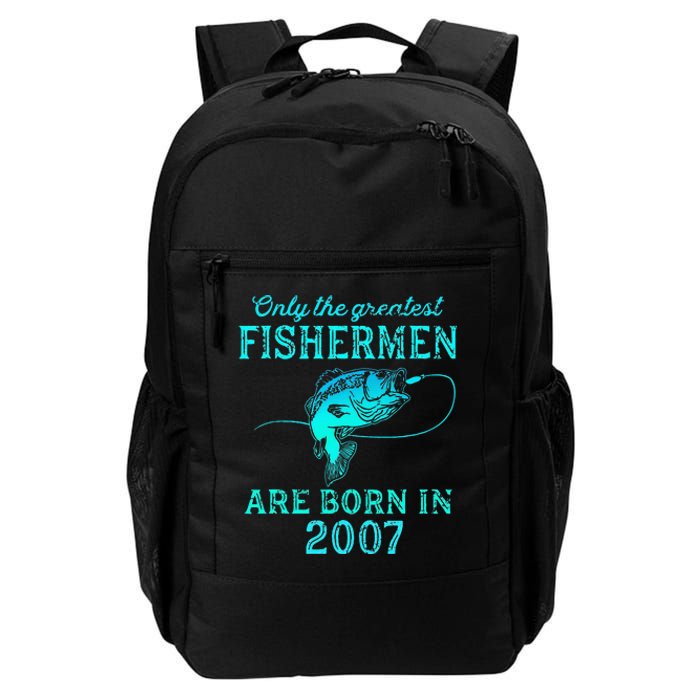 16 Years Old Fisherman Born In 2007 16th Birthday Daily Commute Backpack