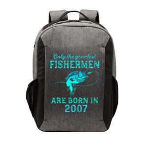 16 Years Old Fisherman Born In 2007 16th Birthday Vector Backpack