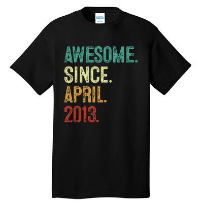 10 Years Old Awesome Since April 2013 10th Birthday Tall T-Shirt