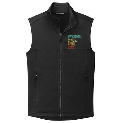 10 Years Old Awesome Since April 2013 10th Birthday Collective Smooth Fleece Vest