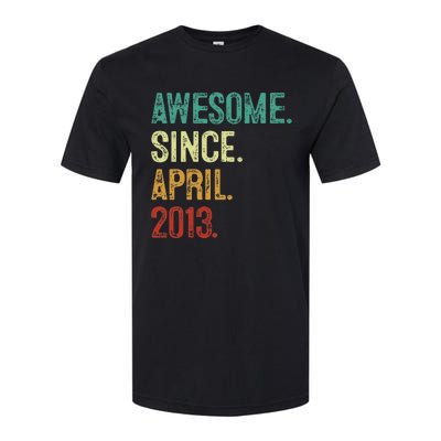 10 Years Old Awesome Since April 2013 10th Birthday Softstyle CVC T-Shirt