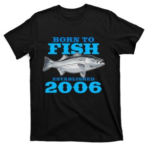 17 Year Old Fishing Fisherman 2006 17th Birthday T-Shirt