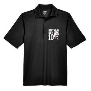 10 Year Old Baseball Birthday Party Theme 10th Gift For Boy Men's Origin Performance Pique Polo