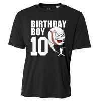 10 Year Old Baseball Birthday Party Theme 10th Gift For Boy Cooling Performance Crew T-Shirt