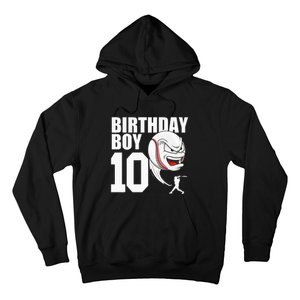 10 Year Old Baseball Birthday Party Theme 10th Gift For Boy Hoodie