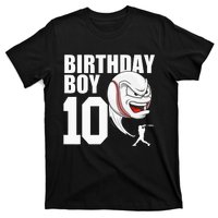 10 Year Old Baseball Birthday Party Theme 10th Gift For Boy T-Shirt