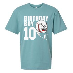 10 Year Old Baseball Birthday Party Theme 10th Gift For Boy Sueded Cloud Jersey T-Shirt