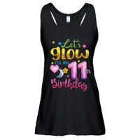 11 Years Old Let's Glow It's My 11th Birthday Ladies Essential Flowy Tank