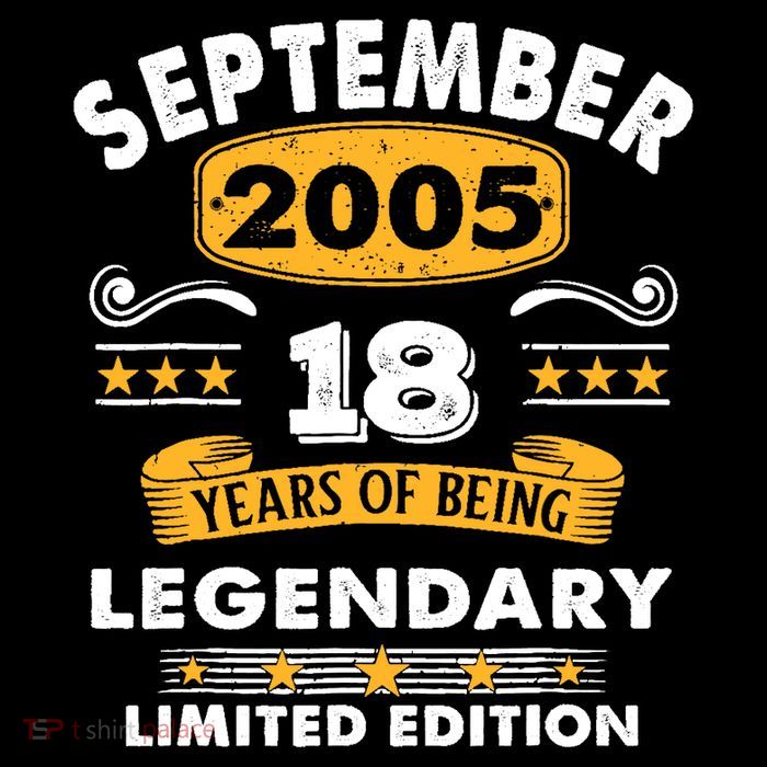 18 Years Old Legend Since September 2005 18th Birthday Gifts Baby Bodysuit