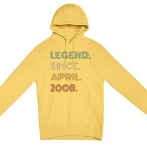 16 Years Old Legend Since April 2008 16th Birthday Premium Pullover Hoodie