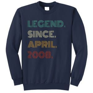 16 Years Old Legend Since April 2008 16th Birthday Sweatshirt