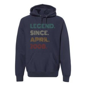 16 Years Old Legend Since April 2008 16th Birthday Premium Hoodie