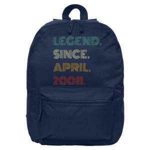 16 Years Old Legend Since April 2008 16th Birthday 16 in Basic Backpack