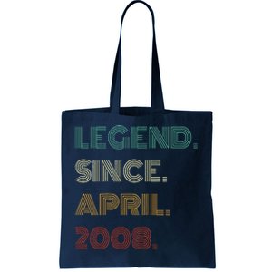 16 Years Old Legend Since April 2008 16th Birthday Tote Bag