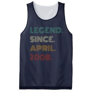 16 Years Old Legend Since April 2008 16th Birthday Mesh Reversible Basketball Jersey Tank