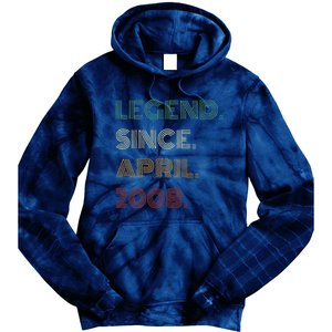 16 Years Old Legend Since April 2008 16th Birthday Tie Dye Hoodie