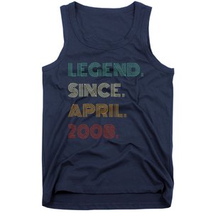 16 Years Old Legend Since April 2008 16th Birthday Tank Top