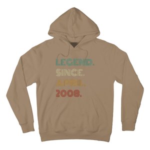 16 Years Old Legend Since April 2008 16th Birthday Hoodie