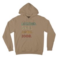 16 Years Old Legend Since April 2008 16th Birthday Hoodie