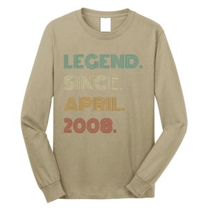 16 Years Old Legend Since April 2008 16th Birthday Long Sleeve Shirt