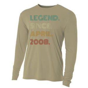 16 Years Old Legend Since April 2008 16th Birthday Cooling Performance Long Sleeve Crew