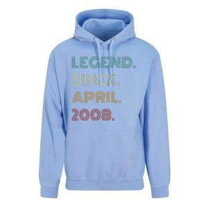 16 Years Old Legend Since April 2008 16th Birthday Unisex Surf Hoodie