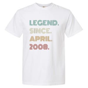 16 Years Old Legend Since April 2008 16th Birthday Garment-Dyed Heavyweight T-Shirt