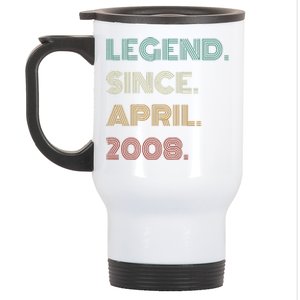 16 Years Old Legend Since April 2008 16th Birthday Stainless Steel Travel Mug