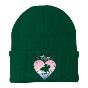 10 Year Old Cute Horse Riding Birthday Knit Cap Winter Beanie