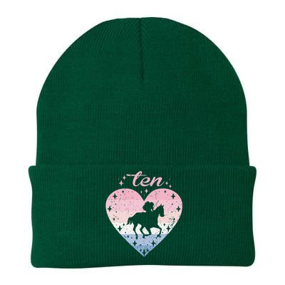 10 Year Old Cute Horse Riding Birthday Knit Cap Winter Beanie