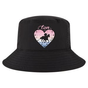 10 Year Old Cute Horse Riding Birthday Cool Comfort Performance Bucket Hat