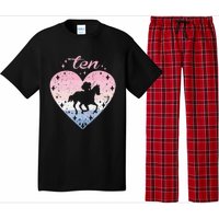 10 Year Old Cute Horse Riding Birthday Pajama Set