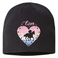 10 Year Old Cute Horse Riding Birthday Sustainable Beanie