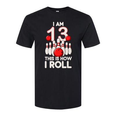 13 Year Old Bowling Party 13th Birthday Is How I Roll Softstyle® CVC T-Shirt