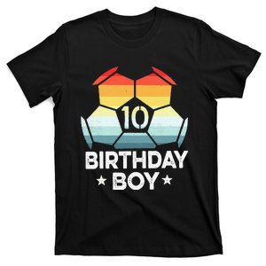 10 Year Old Soccer Player Gifts 10th Birthday Tenth Bday T-Shirt