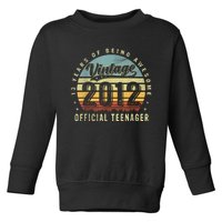 13 Yr Old Gifts Vintage 2012 Teenager 13th Birthday Toddler Sweatshirt