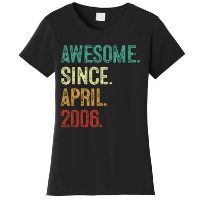 18 Year Old Awesome Since April 2006 18th Birthday Women's T-Shirt