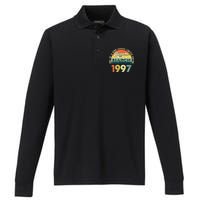 1997 Years Old Vintage 26 March 1997 26th Birthday Performance Long Sleeve Polo