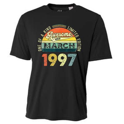 1997 Years Old Vintage 26 March 1997 26th Birthday Cooling Performance Crew T-Shirt