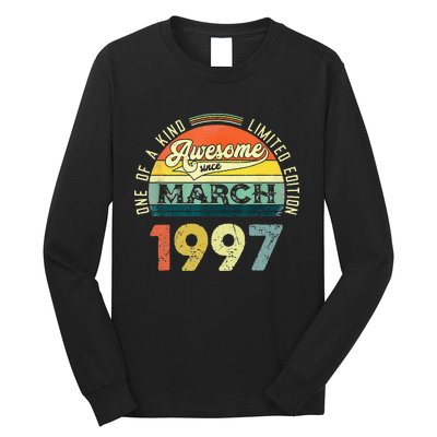 1997 Years Old Vintage 26 March 1997 26th Birthday Long Sleeve Shirt