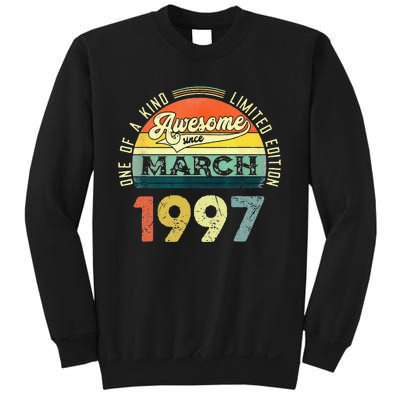 1997 Years Old Vintage 26 March 1997 26th Birthday Sweatshirt