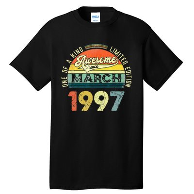 1997 Years Old Vintage 26 March 1997 26th Birthday Tall T-Shirt