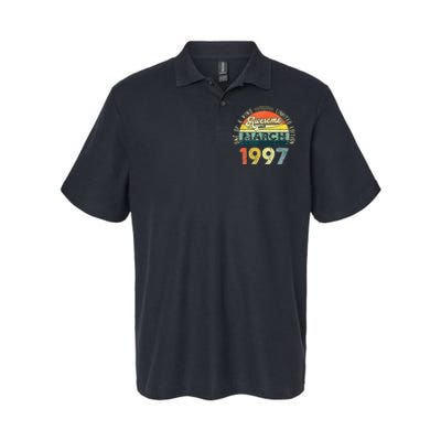 1997 Years Old Vintage 26 March 1997 26th Birthday Softstyle Adult Sport Polo